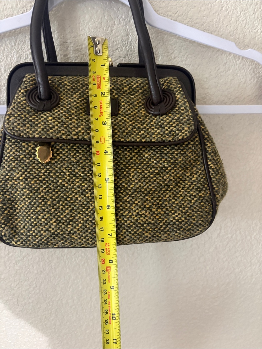 Woven Green-Tone Top-Handle Women's Bag - Picture 10 of 11